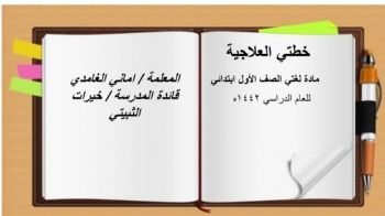 (خطتي العلاجية لمادة لغتي (الفترة الأولى_Neat