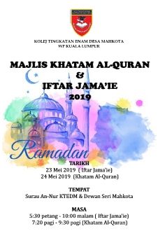 Buku Program ihya Ramadhan 2019