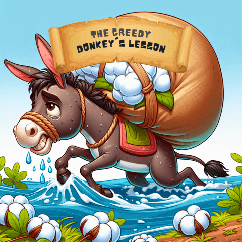 The Greedy Donkey's Lesson t- JB Toons
