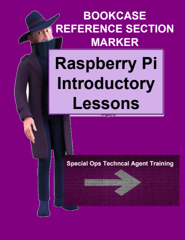 Raspberry Pi Introdctory Lessons  Bookcase Marker