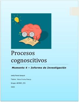 Procesos cognoscitivos