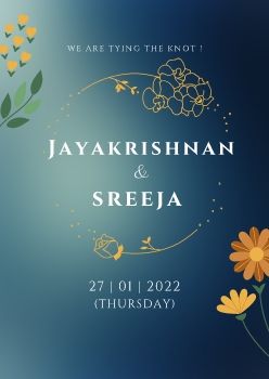 Flower Floral Wedding Invitation