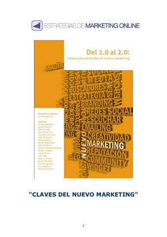 Claves del Nuevo Marketing