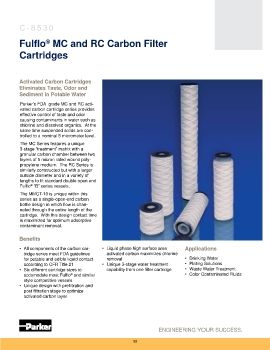 Parker - Fulflo MC and RC carbon filter cartridges