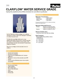 Parker - Clariflow Water Service Grade