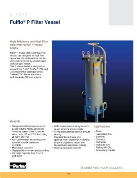 Parker - Fulflo P Filter Vessels 