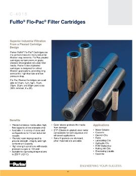 Parker - Fulflo  Flo-Pac Filter Cartridges 