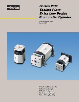 Parker Series P1M Toolong Plate Extra Low Profile Pneumatic Cylinder