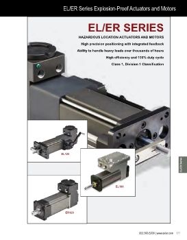 Exlar - EL/ER series Explosion-proof actuators and motors