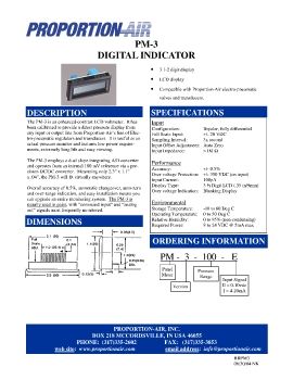 Proportion-Air - PM-3 Digital Indicator