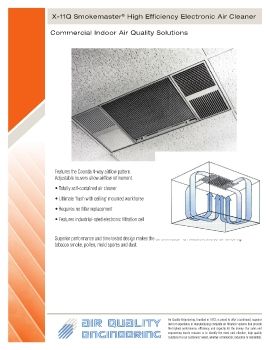 Air Quality Engineering - X-11Q SmokeMaster High efficiency electronic air cleaner