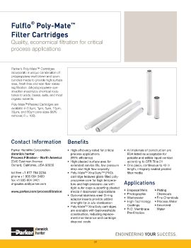 Parker - Fulflo Poly-Mate Filter Cartridges