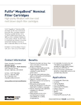 Parker - Fulflo MegaBond Nominal Filter Cartridges