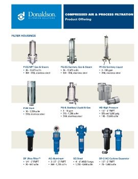 Donaldson - Compressed air & filtration product offering 