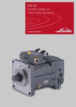 Linde - HPV-02 Variable pumps for closed loop operation 