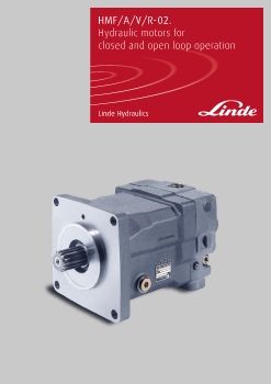 Linde - HMF/A/V/R-02 Hydraulic motors for closed and open loop operation 