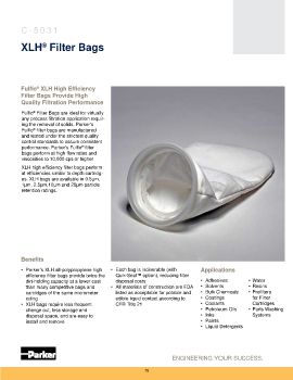 Parker - XLH Filter Bags