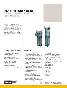 Parker - Fulflo FB Filter Vessels 