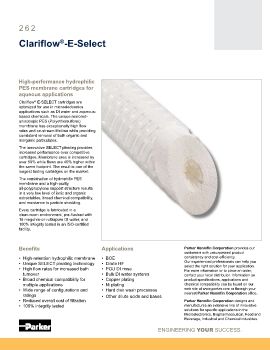 Parker - Clariflow-E-select