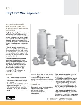 Parker - Polyflow Mini-capsules