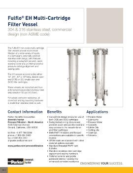 Parker - Fulflo EH Multi-Cartridge Filter Vessel