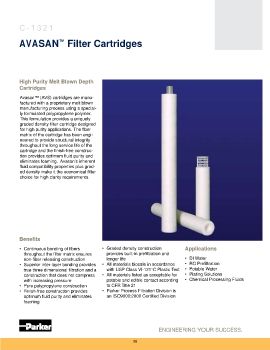 Parker - AVASAN Filter Cartridges