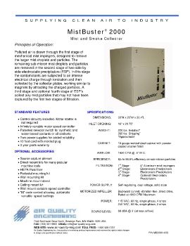 Air Quality Enineering -  MistBuster 2000 