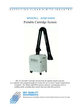 Air Quality Engineering - Model AQE2000 Portable cartridge system 