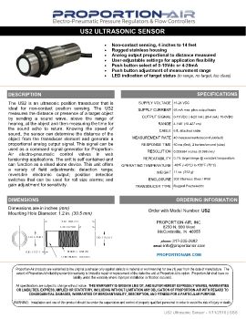 Proportion-Air - US2 Ultrasonic Sensor