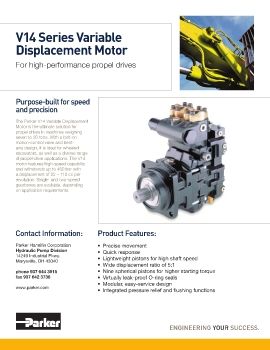 Parker - V14 series variable displacement motor 