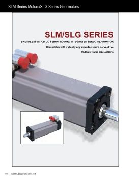 Exlar - SLM/SLG series brushless AC or DC servo motor/integrated servo gearmotor