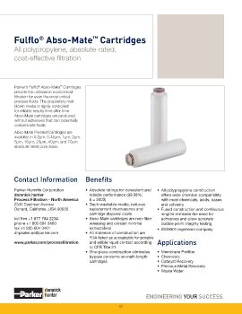 Parker - Fulflo Abso-Mate Cartridges