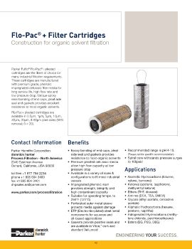 Parker - Flo-Pac + Filter Cartridges 