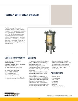 Parker - Fulflo WH Filter Vessels (2012)