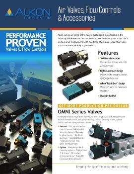 Alkon - Air Valves, Flow Controls & Accessories 