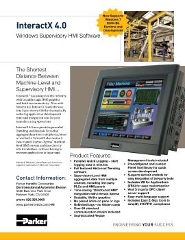 Parker - InteractX 4.0 Windows supervisory HMI software