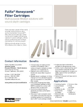 Parker - Fulflo Honeycomb Filter Cartridges