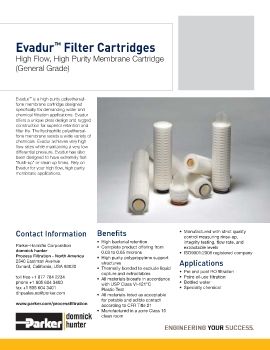 Parker - EVADUR Filter Cartridges 