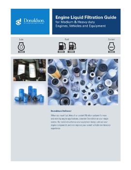 Donaldson - Engine liquid filtration guide for medium and heavy-duty engines, vehicles and equipment 