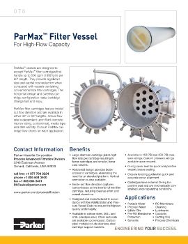 Parker - ParMax Filter Vessel