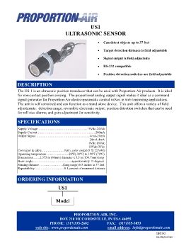 Proportion-Air - US1 Ultrasonic Sensor