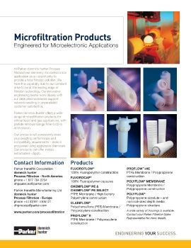 Parker - Microfiltration products 