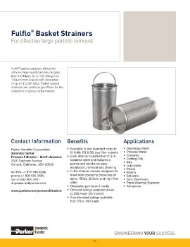 Parker - Fulflo Basket Strainers 