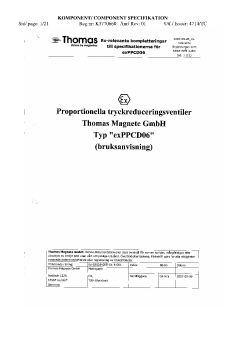 Thomas - Komponent/Component Specifikation 