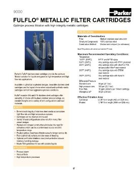 Parker - Fulflo Metallic Filter Cartridges