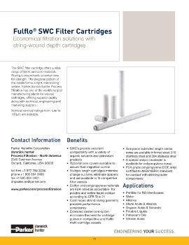 Parker - Fulflo SWC Filter Cartridges 