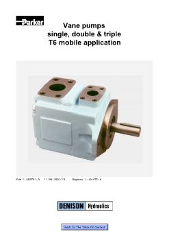 Parker - Vane pumps single, double, triple T6 mobile application 