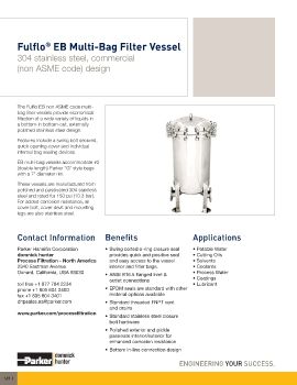 Parker - Fulflo EB Multi-Bag Filter Vessel