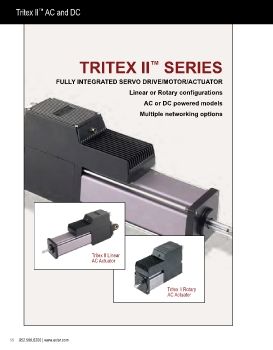 Exlar - TRITEX 2 series fully integrated servo drive/motor/actuator