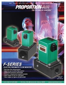 Proportion-Air - F-series Electro-Pneumatic Flow Monitor 